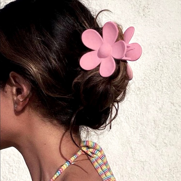 New large flower claw hair clip pastel - Picture 4 of 8